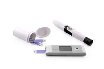 glucometer and lancet device