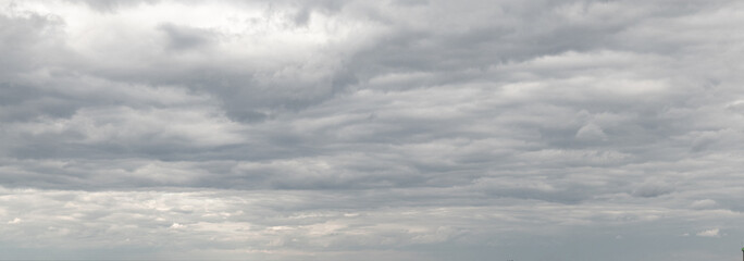 Sky replacement panoramic gray overcast clouds