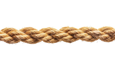Fototapeta premium String rope cord cable line isolated on white or transparent background