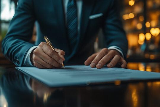 La signature de contrat