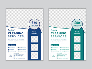 Modern Cleaning service agency editable flyer, house cleaning flier, home service template, pool, roof cleaning poster, office cleaning Housekeeping, wash, clean or home repair service marketing flyer