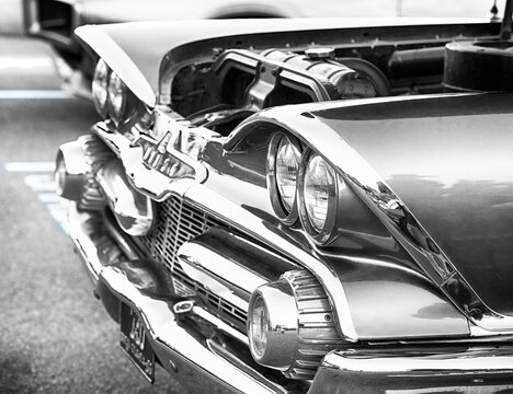 Stylish 1950s era American vintage car.