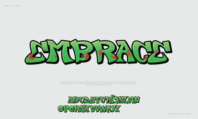 Modern Sports graffiti Colorful Artistic Font Typography