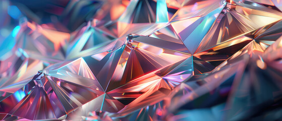 Abstract geometric crystalline structures in soft light