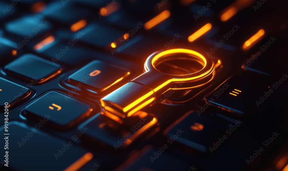 Aufkleber a keyboard with a key that says 