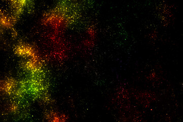 Colourful galaxy space background. Glowing stars in space. Blurred photo of starry night sky background. The concept of New Year, Christmas and all celebration background.