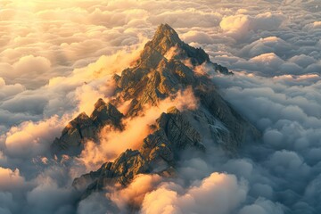 Fototapeta premium sunset in the mountains