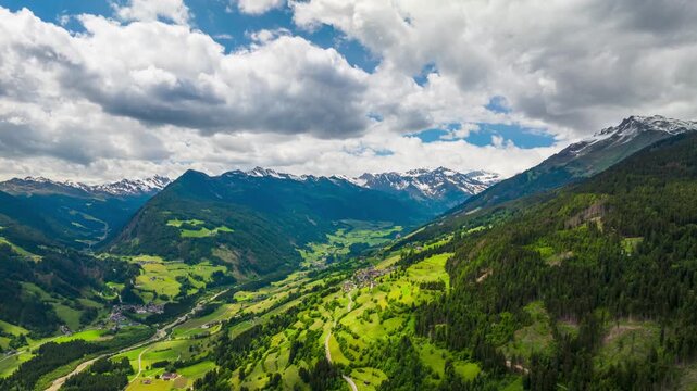 Village in Dolomites Hyperlapse 