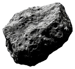 PNG Detailed black-and-white rock illustration