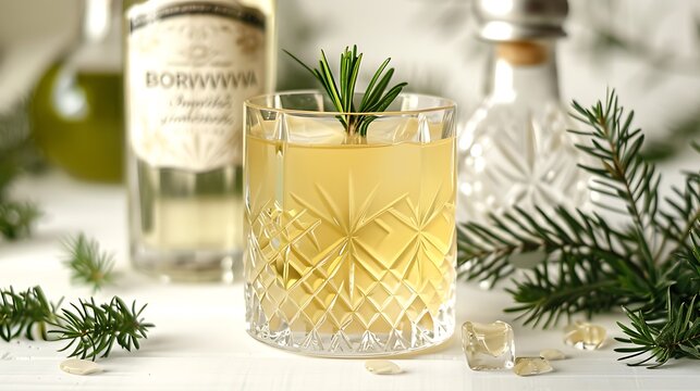 Beverage Borovika Eastern Europe Slovakia Juniper spirit traditional Slovak drink white background