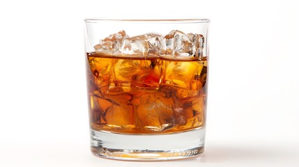 Beverage Bourbon America United States whiskey neat white background
