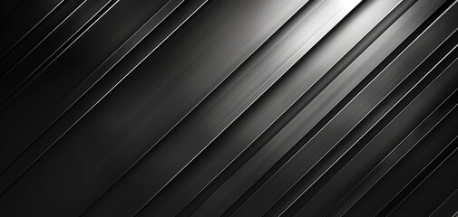 Obraz premium Abstract black and silver diagonal lines background.