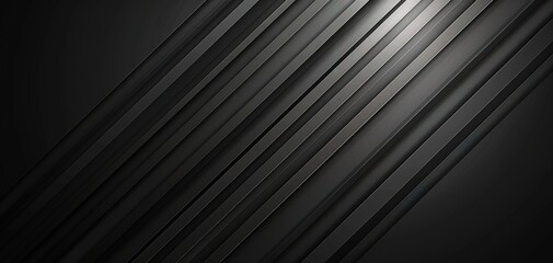 Obraz premium Abstract black and white striped background with diagonal lines.