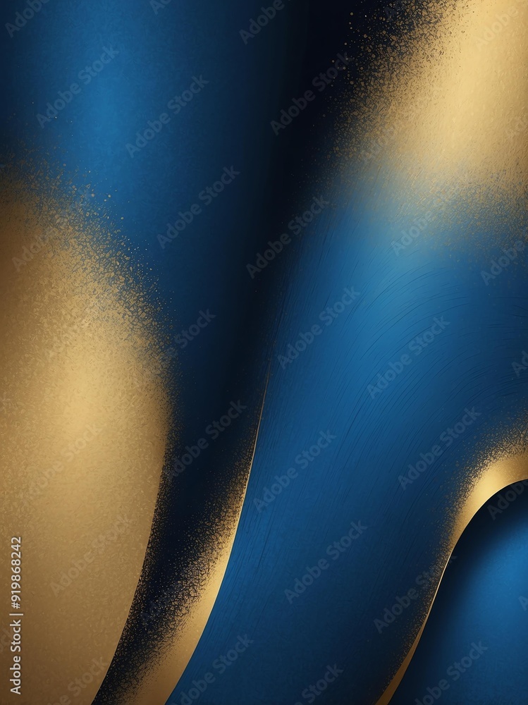 Wall mural gradient gold to blue smooth grainy texture transition background