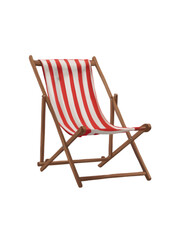  a beach chair isolated on a white background