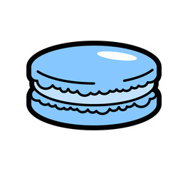 Macaroon isolated. Macaroons icon sign. Macaron symbol