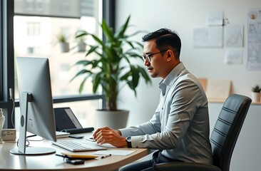Professional Person working at a desk