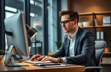 Professional Person working at a desk