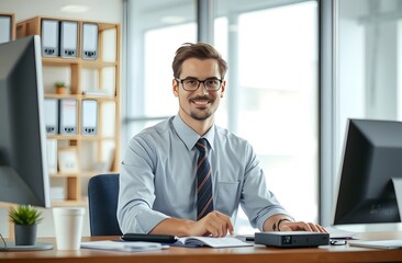 Professional Person working at a desk