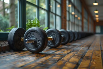 Dumbbells, indispensable exercise tools for gym and sports hall fitness facilities
