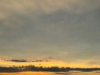 sunset in the clouds