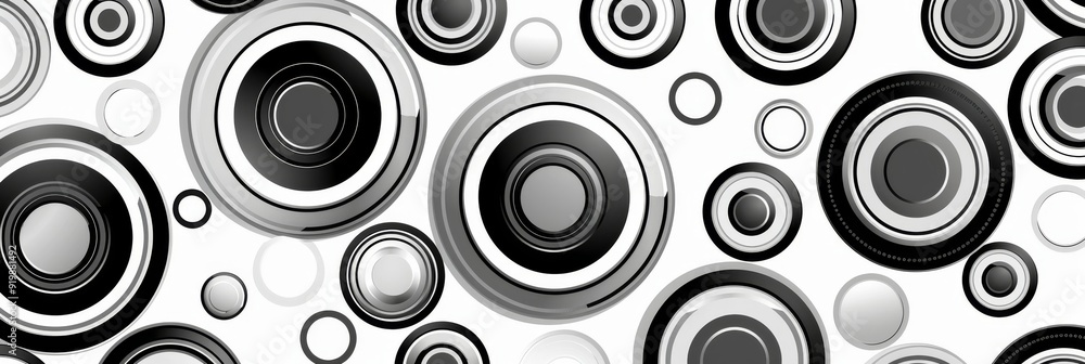 Poster this stylish black and white circles pattern is perfect for use as backgrounds and graphics in vario