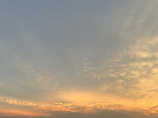 sunset in the sky