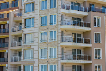 Modern residential building in a Sunny Beach, Bulgaria