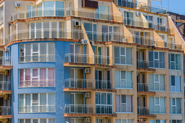 Modern residential building in a Sunny Beach, Bulgaria