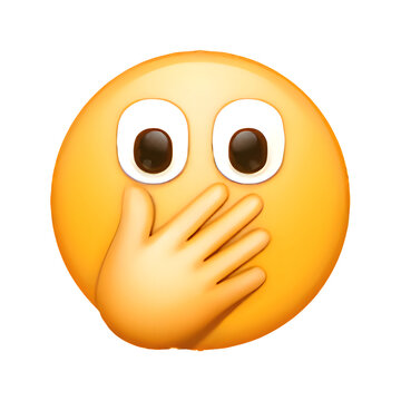  Face with Open Eyes and Hand Over Mouth