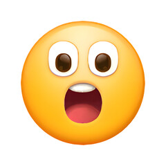 Fototapeta premium Face with Open Mouth