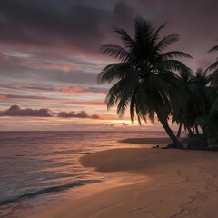 Obraz premium sunset on the beach
