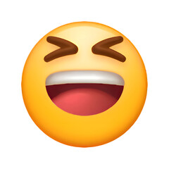 Fototapeta premium Grinning Squinting Face