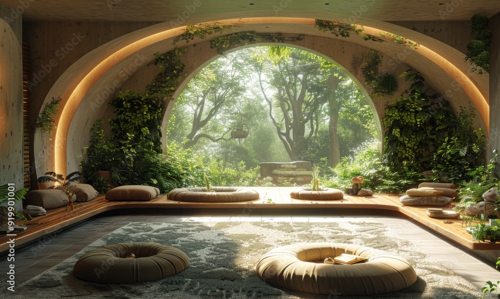 Poster a dynamic multimedia presentation that examines the role of biophilic design in creating healthy and