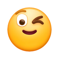 Fototapeta premium Winking Face