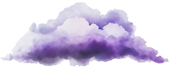 A dreamy cloud formation in soft shades of purple and white, evoking a serene and mystical atmosphere.