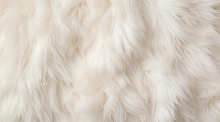 Obraz premium Luxurious white faux fur texture is perfect for cozy decor, stylish outfits, and beautiful photography