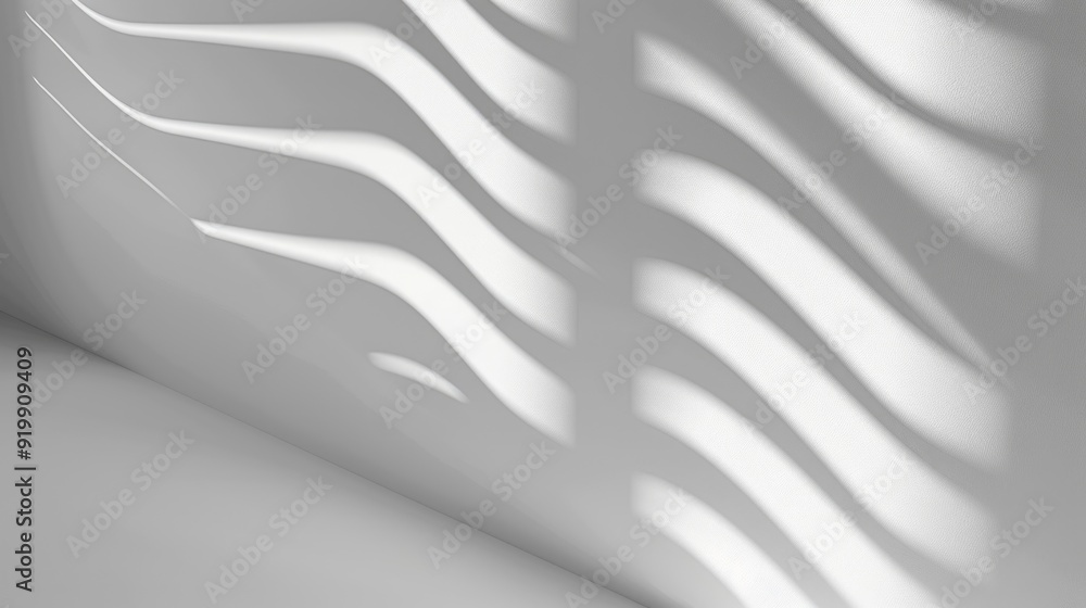 Aufkleber A shadow of a window on a wall with intricate design and texture