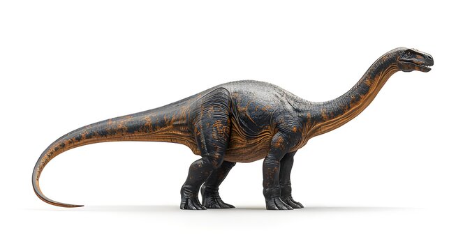 Full-Body Side Profile of a Diplodocus