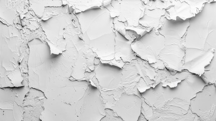 Obraz premium A close-up shot of white paint on a wall, suitable for use in designs and projects where a clean and simple background is needed
