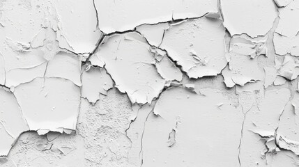 Fototapeta premium Texture and background of a white cement wall.