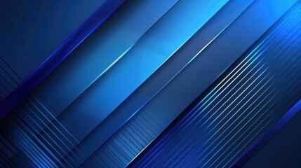 Obraz premium A close-up shot of a blue background featuring straight and curved lines