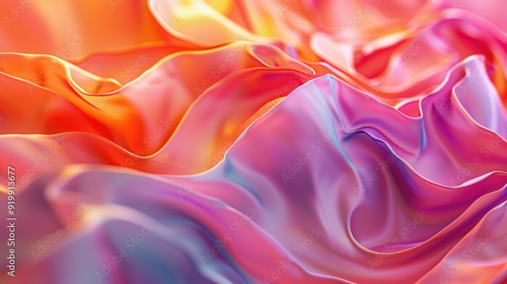 Aufkleber a close-up view of vibrant and textured fabric