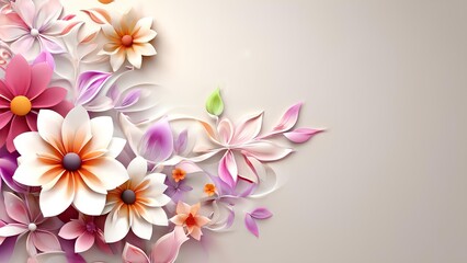 Stunning 3D Flower Backgrounds for Desktop Wallpaper