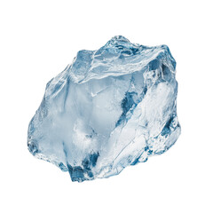 Obraz premium PNG Clear ice block isolated on white background