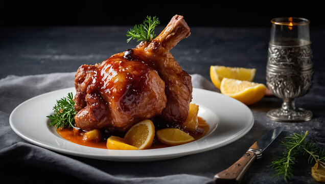 Berliner Eisbein pork knuckle, traditional food, Germany