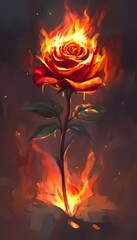 Burning Rose