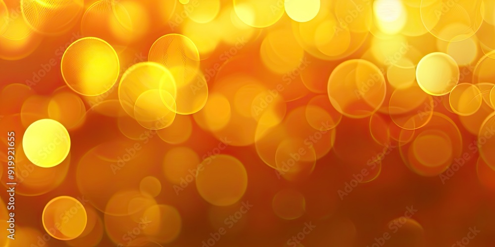 Aufkleber warm abstract bokeh background with vibrant yellow and orange hues in a soft gradient