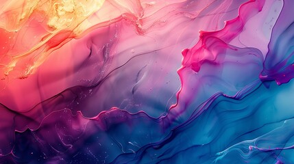 Digital Art of an Abstract Ink Background with Luxury and Creative Elements