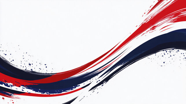 Red white blue patriotic swoosh slide presentation for election graphic with room for copy text wallpaper
